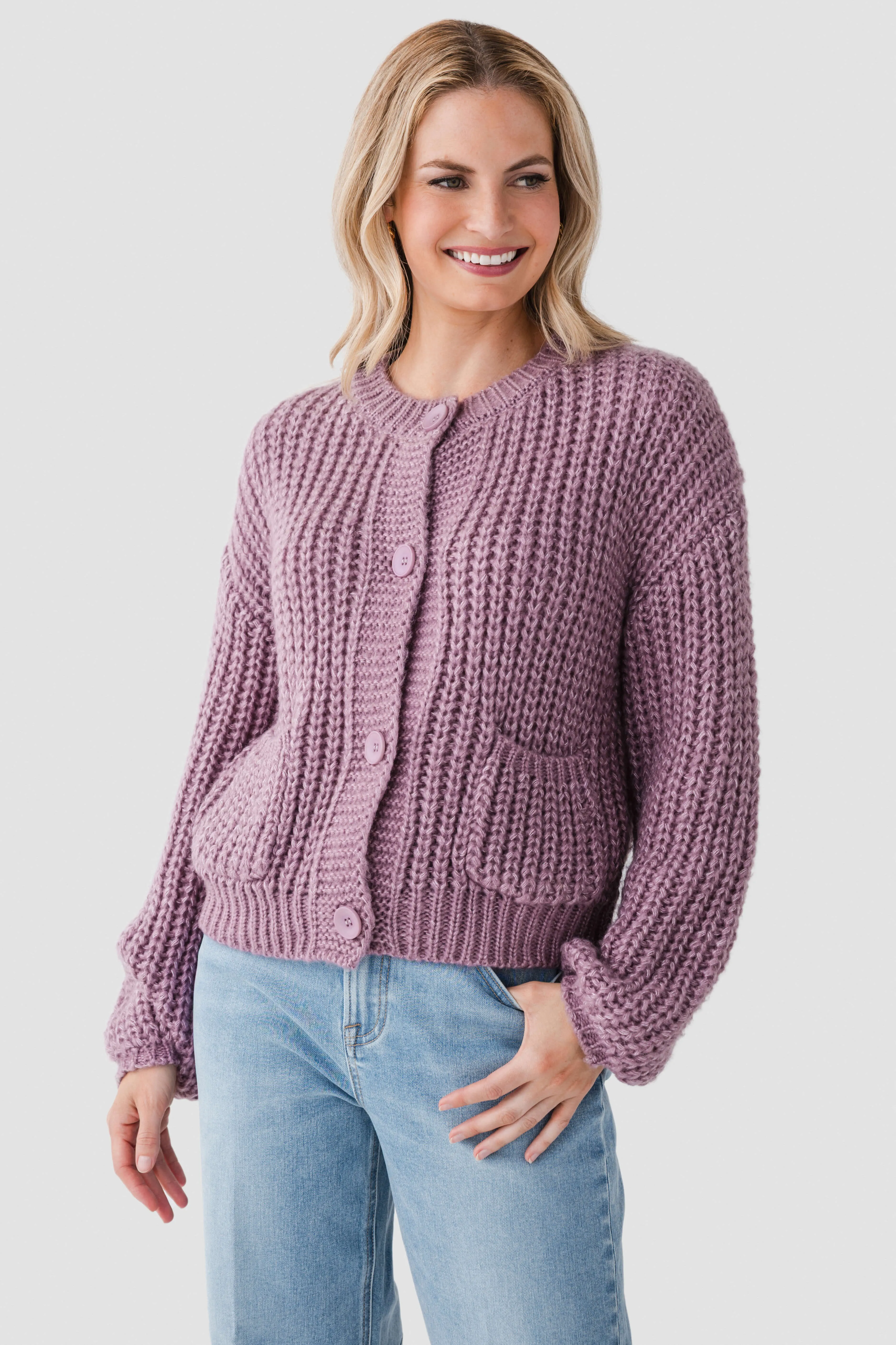 Molly Bracken Knit Cardigan ring accents Cozy Protection