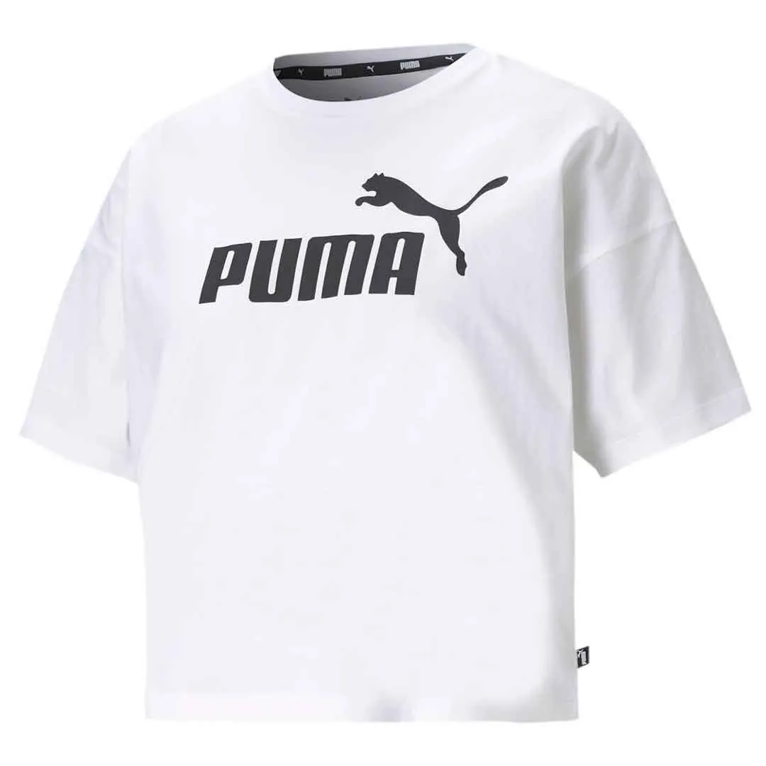 Teflon Finish Elasticized Edging Puma - Women's Essentials Cropped Logo T-Shirt (586866 02)
