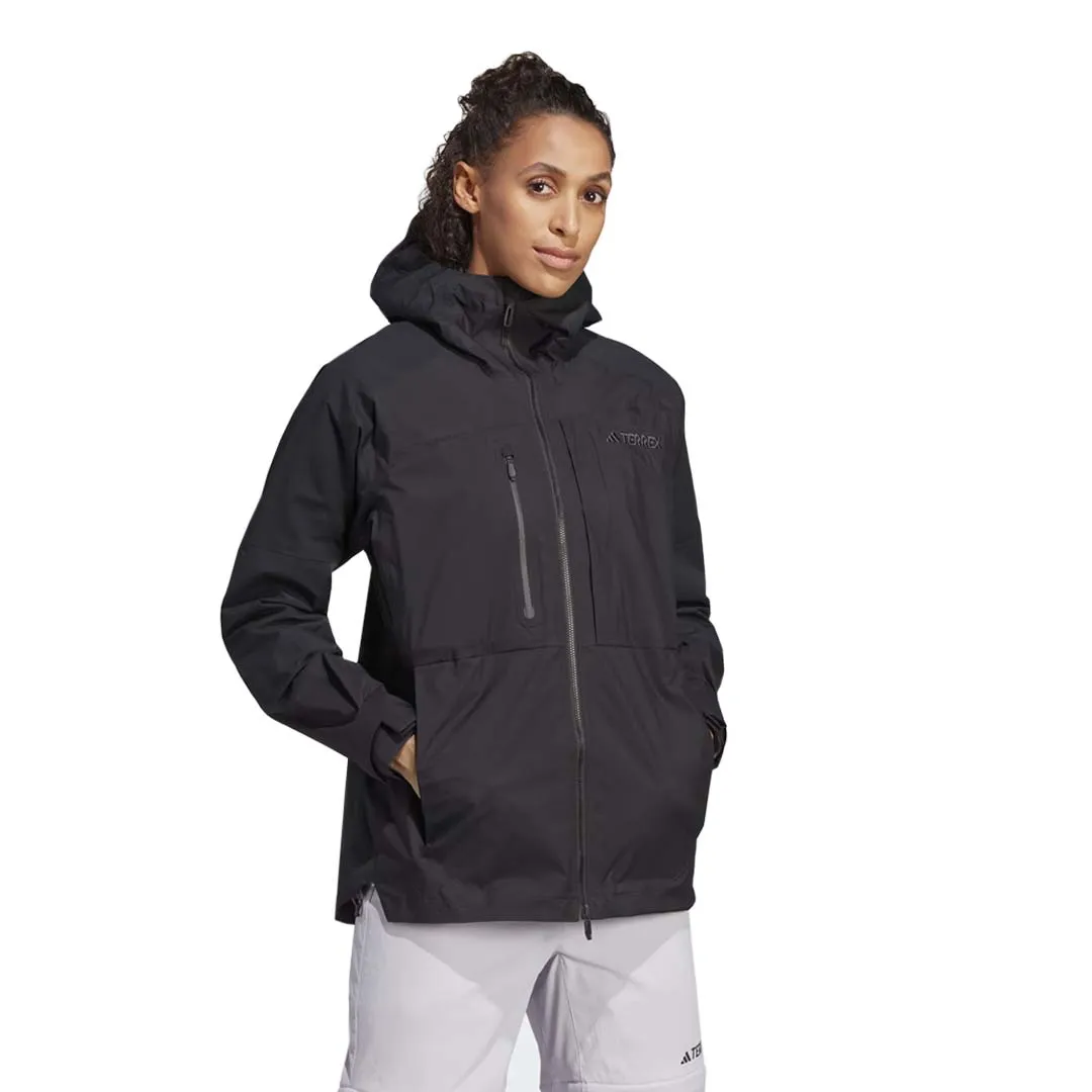 adidas - Women's Terrex Xploric RAIN.RDY Hiking Jacket (HN2940) Mesh Ventilation Panels