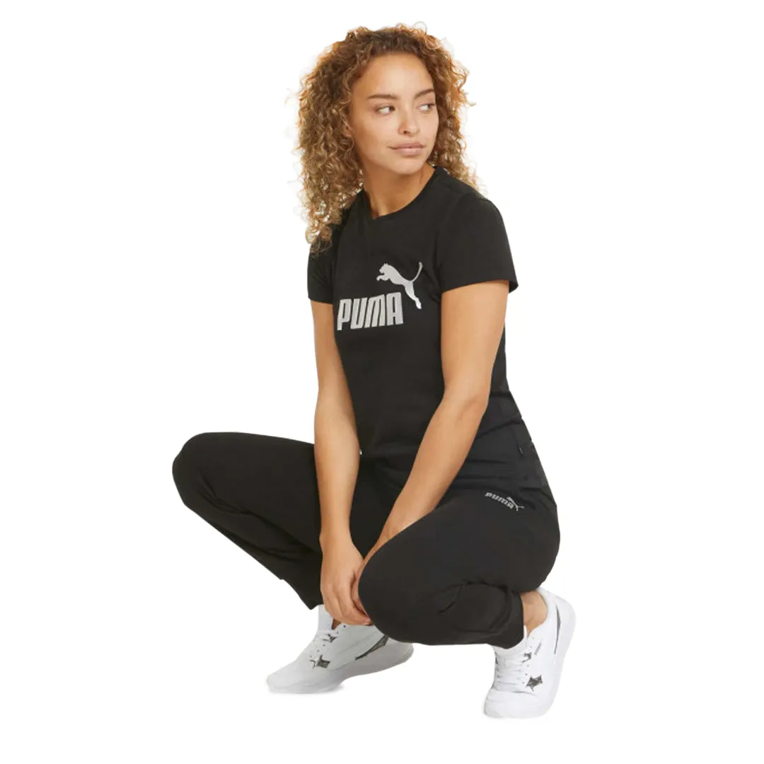Polished Look Flexible Shoulder Puma - Women's Essential Metallic Logo T-Shirt (848303 51)