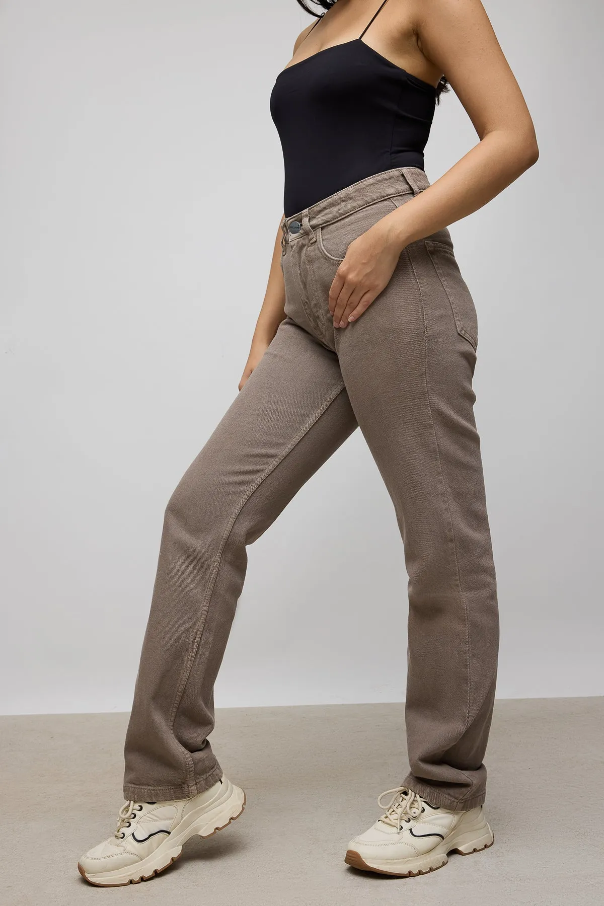 Rugged Construction Smart Casual Spring Mood Formal Mud Straight Jeans