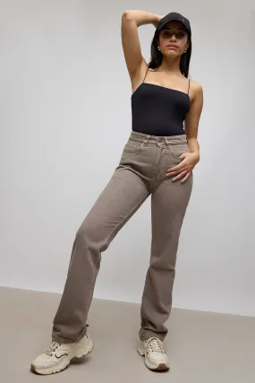 Mud Straight Jeans Fashion Lover Durable Minimalist Style Morning Stroll Outdoor Adventure Date Night