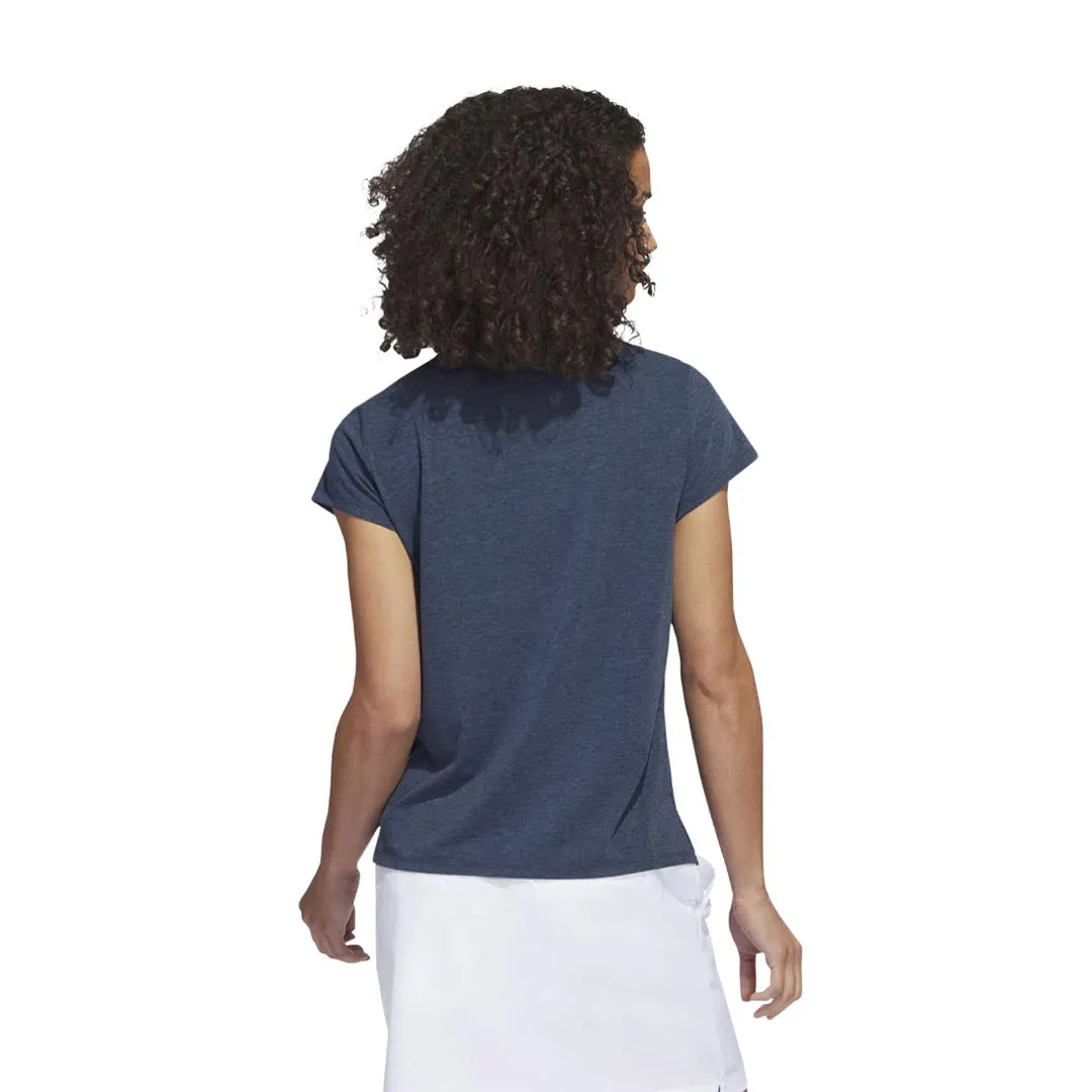 Seamless Knit Cuffs Water Based Coating adidas - Women's Go-To Heathered Polo (IA7823)