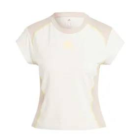 adidas - Women's Lift Your Mind Short Sleeve T-Shirt (IP3745) Tear Resistant Fabric Blends Seamless Welded Construction