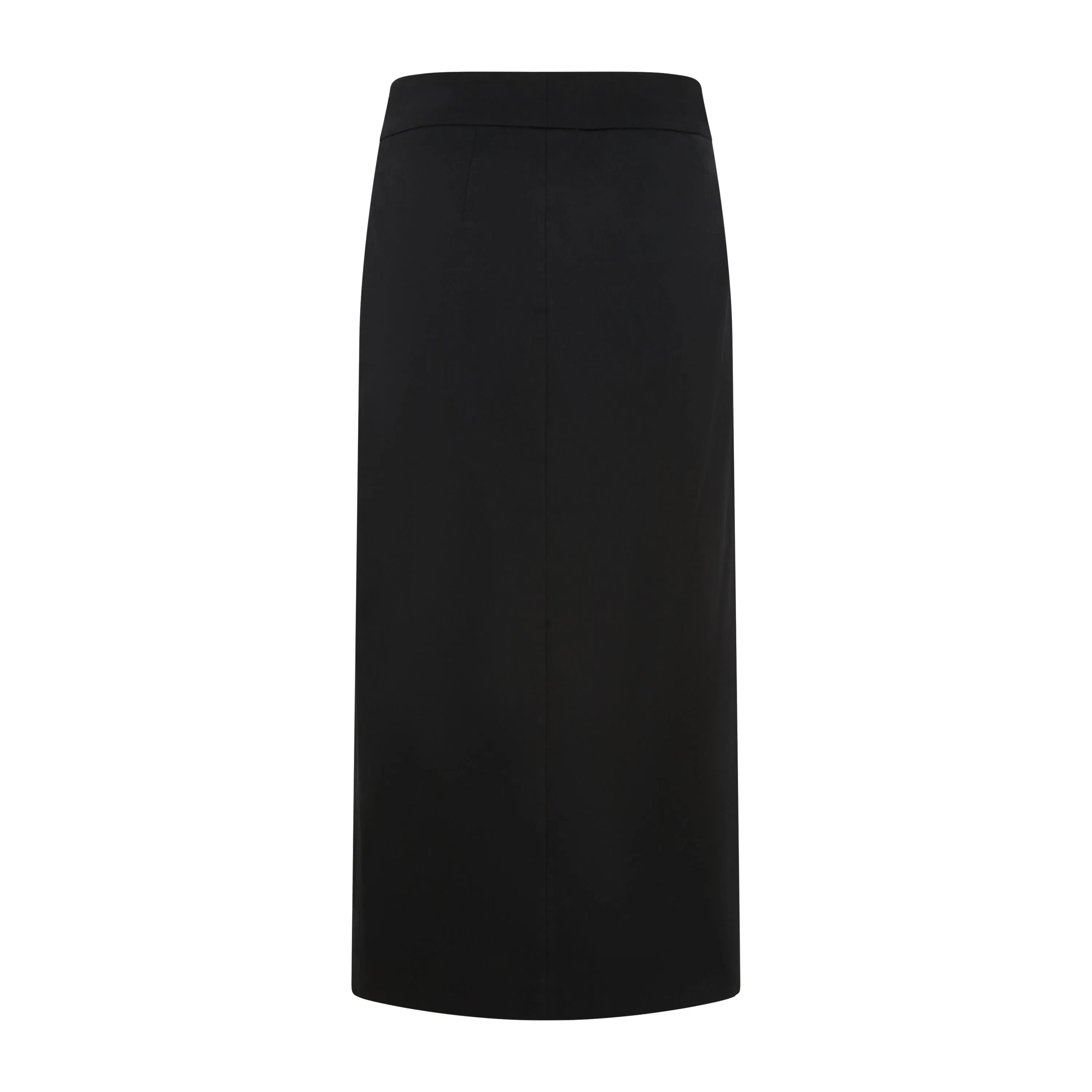 Tailored Cotton Gaberdine Midi Skirt Core Collection Style Fusion