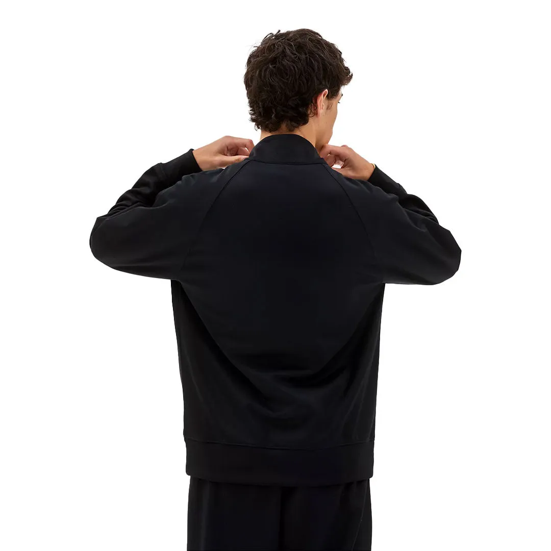 Layered Collar ScratchResistant Zippers New Balance - Unisex Uni-ssentials Track Jacket (UJ23500 BK)