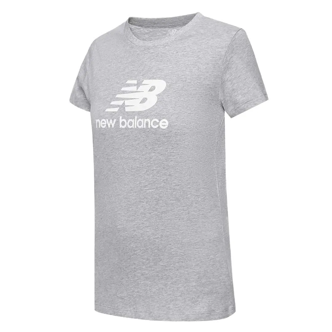 New Balance - Women's Essentials Stacked Logo T-Shirt (WT31546 AG) Effortless Layer