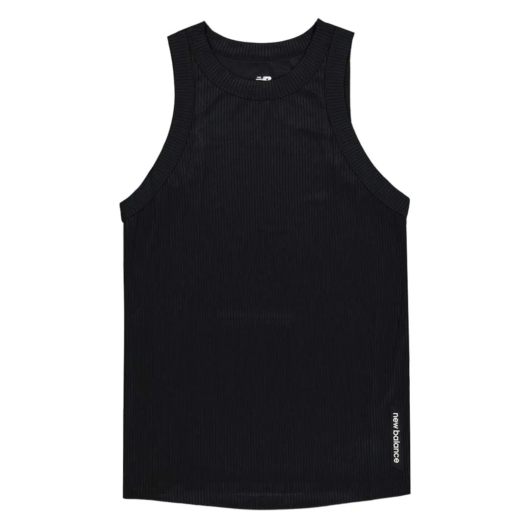 Comfortable lining New Balance - Women's Perfect Rib Tank Top (WT21108 BK)