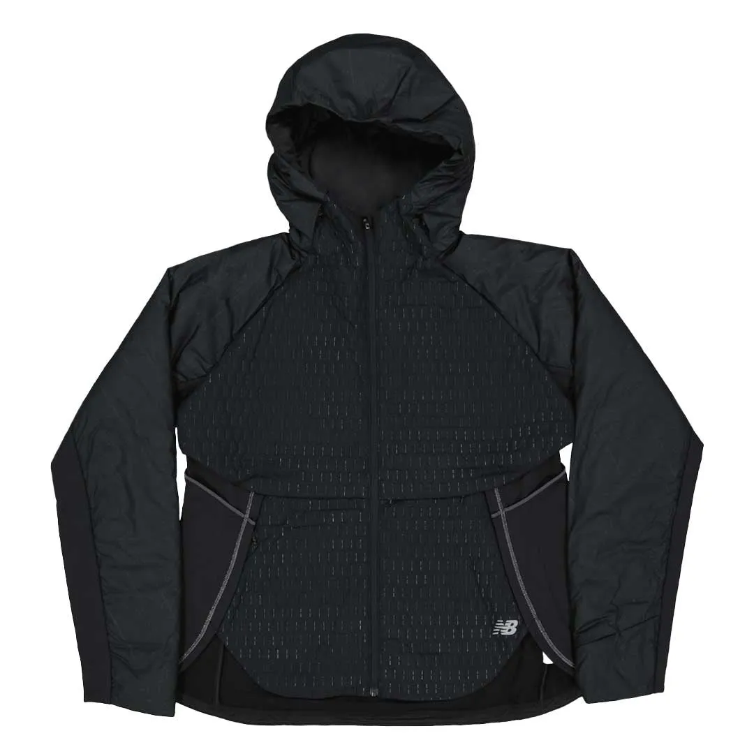 Non Restrictive Fit Abrasion Proof Edging New Balance - Women's Reflective Impact Run Heat Jacket (WJ23256 BK)