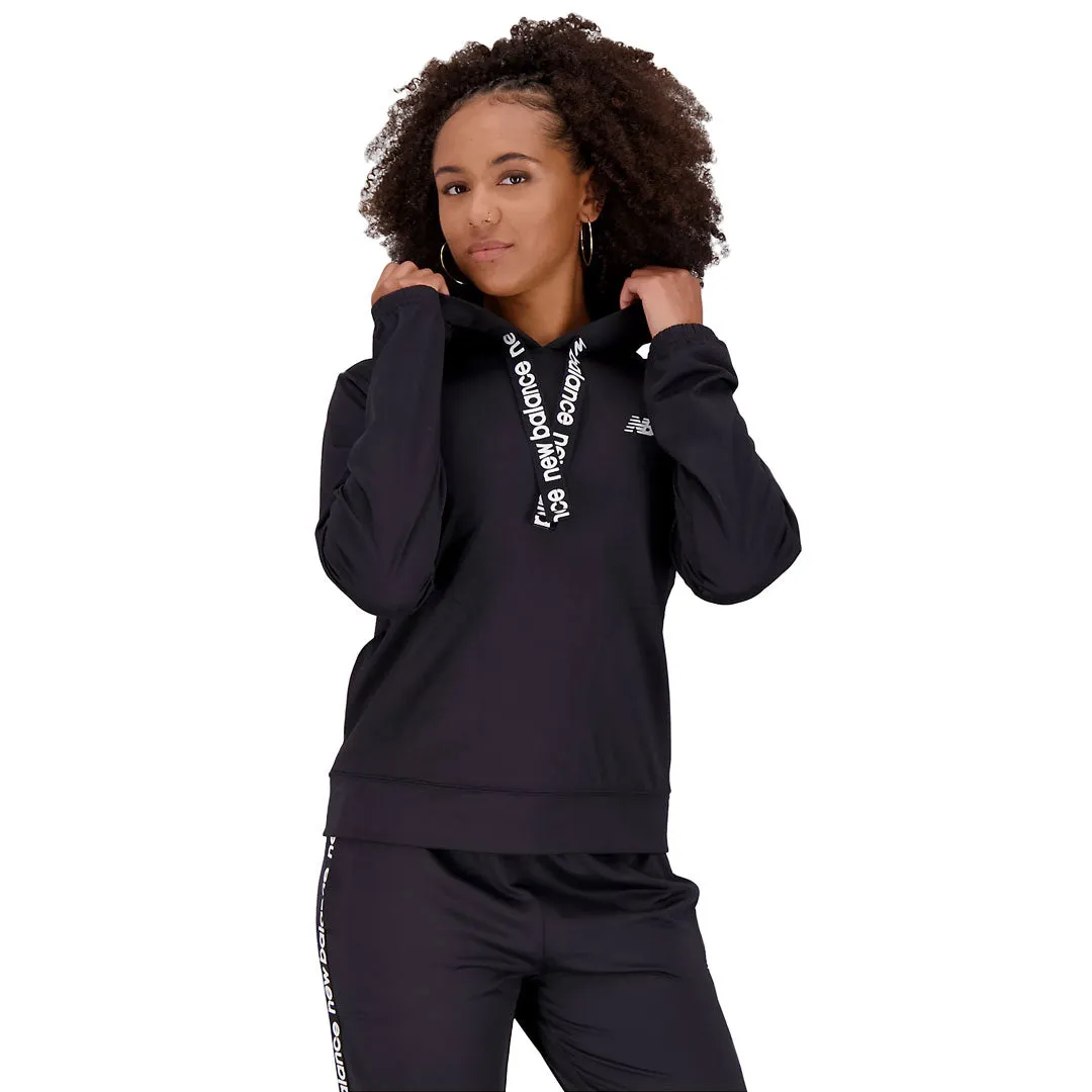 New Balance - Women's Relentless Terry Hoodie (WT31180 BK) Clean Street Look
