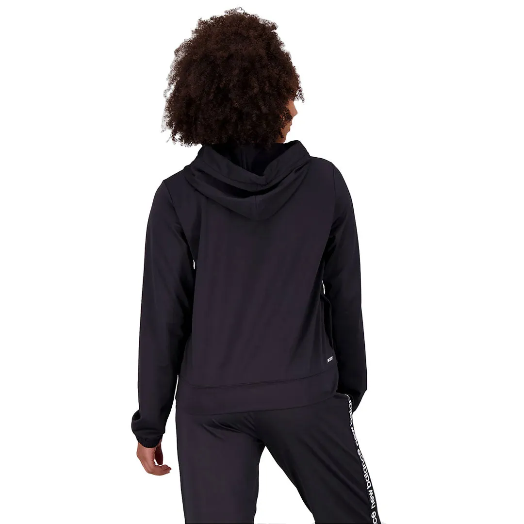 New Balance - Women's Relentless Terry Hoodie (WT31180 BK) Reinforced Shoulder Protection