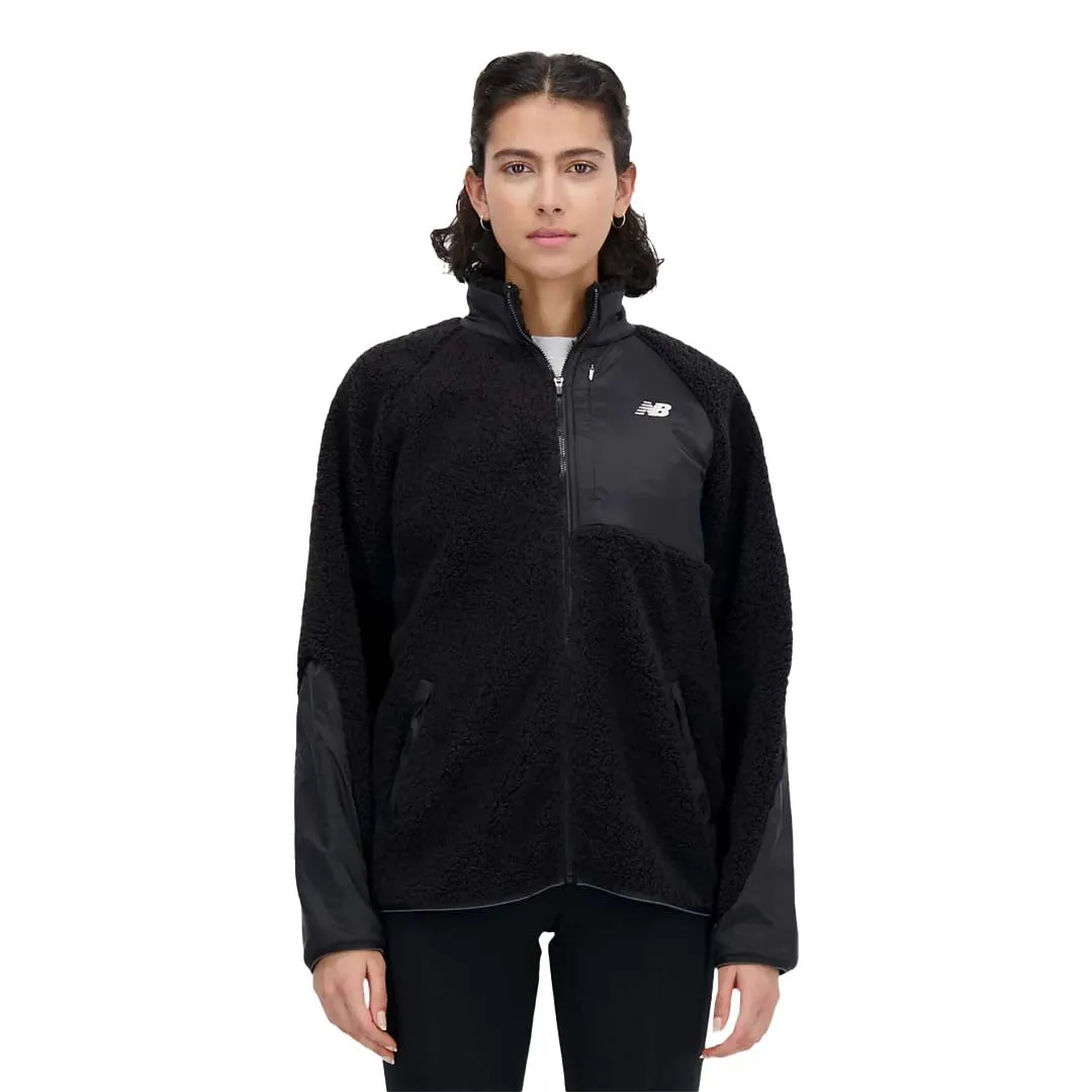New Balance - Women's Speed Sherpa Jacket (WJ33285 BK) Lightweight Feel