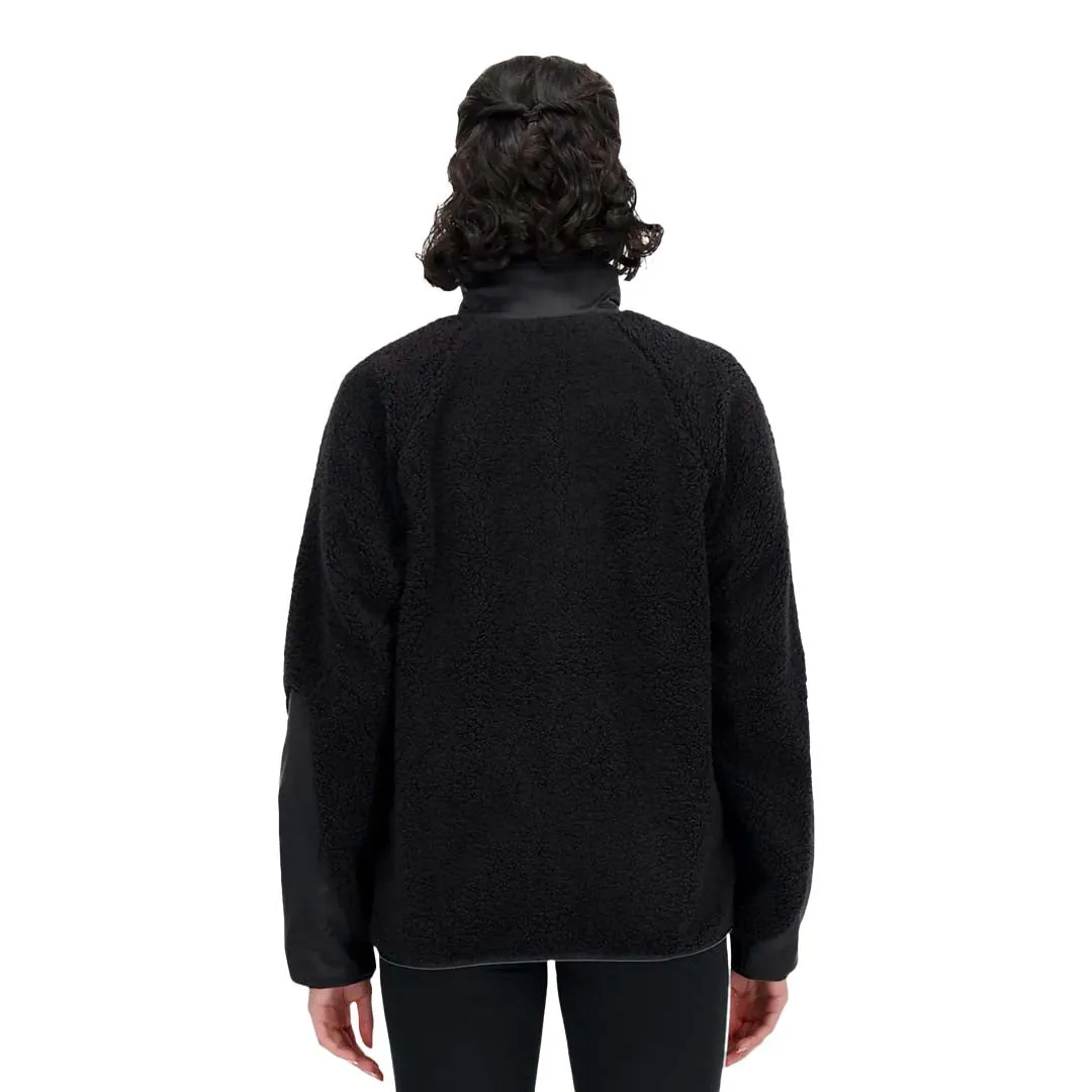 New Balance - Women's Speed Sherpa Jacket (WJ33285 BK) Convertible Style Durable Double Stitching