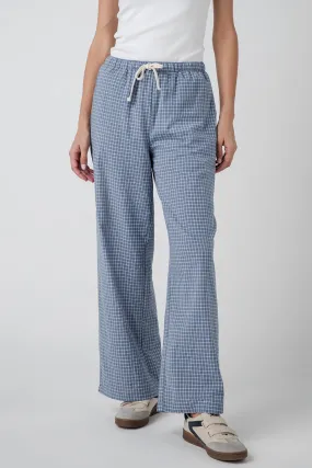 Side zipper Perfect Fit Buttermelon Drawstring Checkered Pants