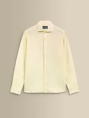 Summer Outfit Timeless Wardrobe Linen Cutaway Collar Shirt