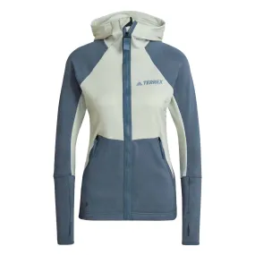 Essential Fit Soft touch finish adidas - Women's Terrex Tech Flooce Hooded Hiking Jacket (HH9269)