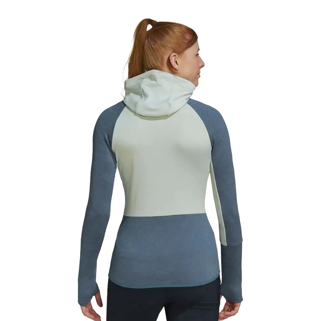 Anti Static Lining adidas - Women's Terrex Tech Flooce Hooded Hiking Jacket (HH9269)