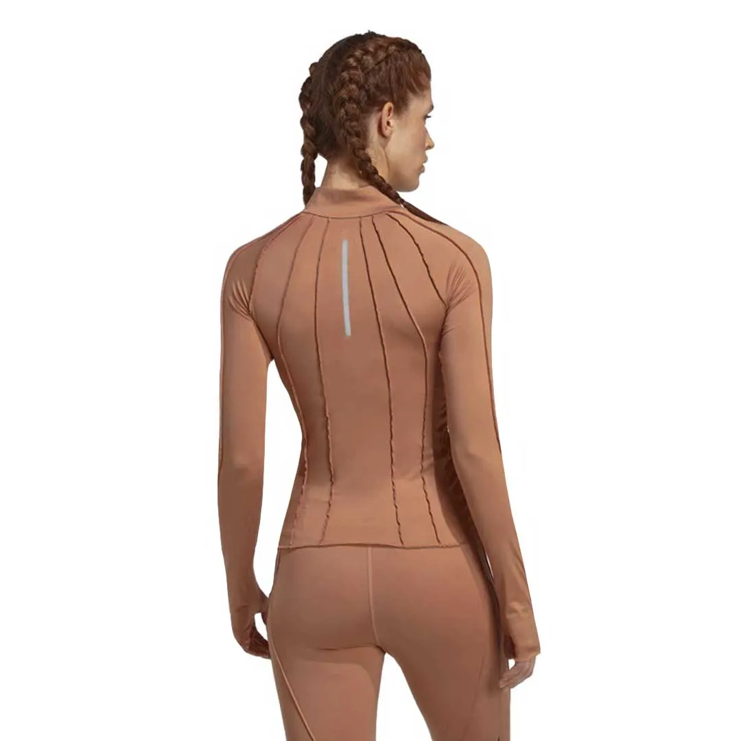 Moisture Wicking Lining adidas - Women's Collective Power 1/2 Zip Long Sleeve Shirt (IC5088)