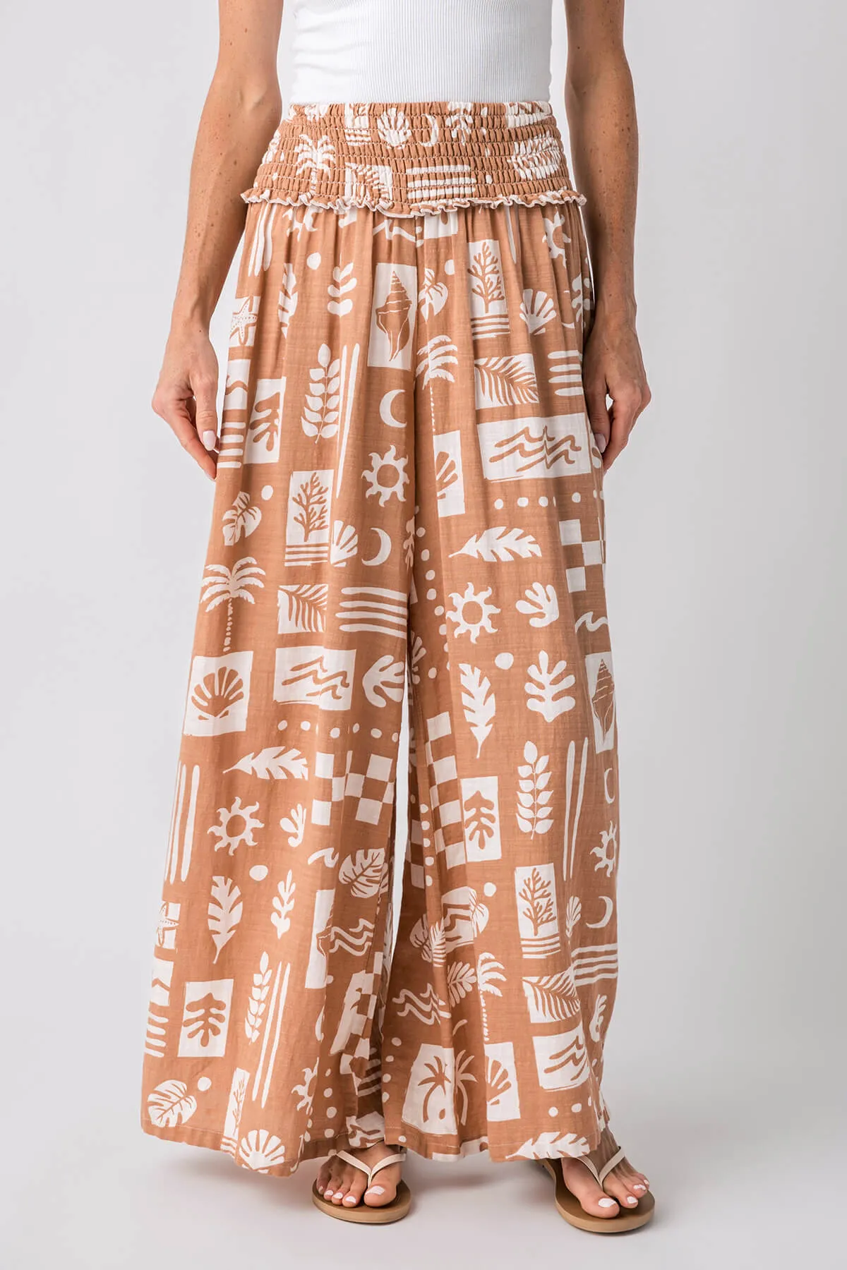 Ocean Drive Ocean Paradise Printed Cotton Blend Pant Warm Fit Layered Comfort