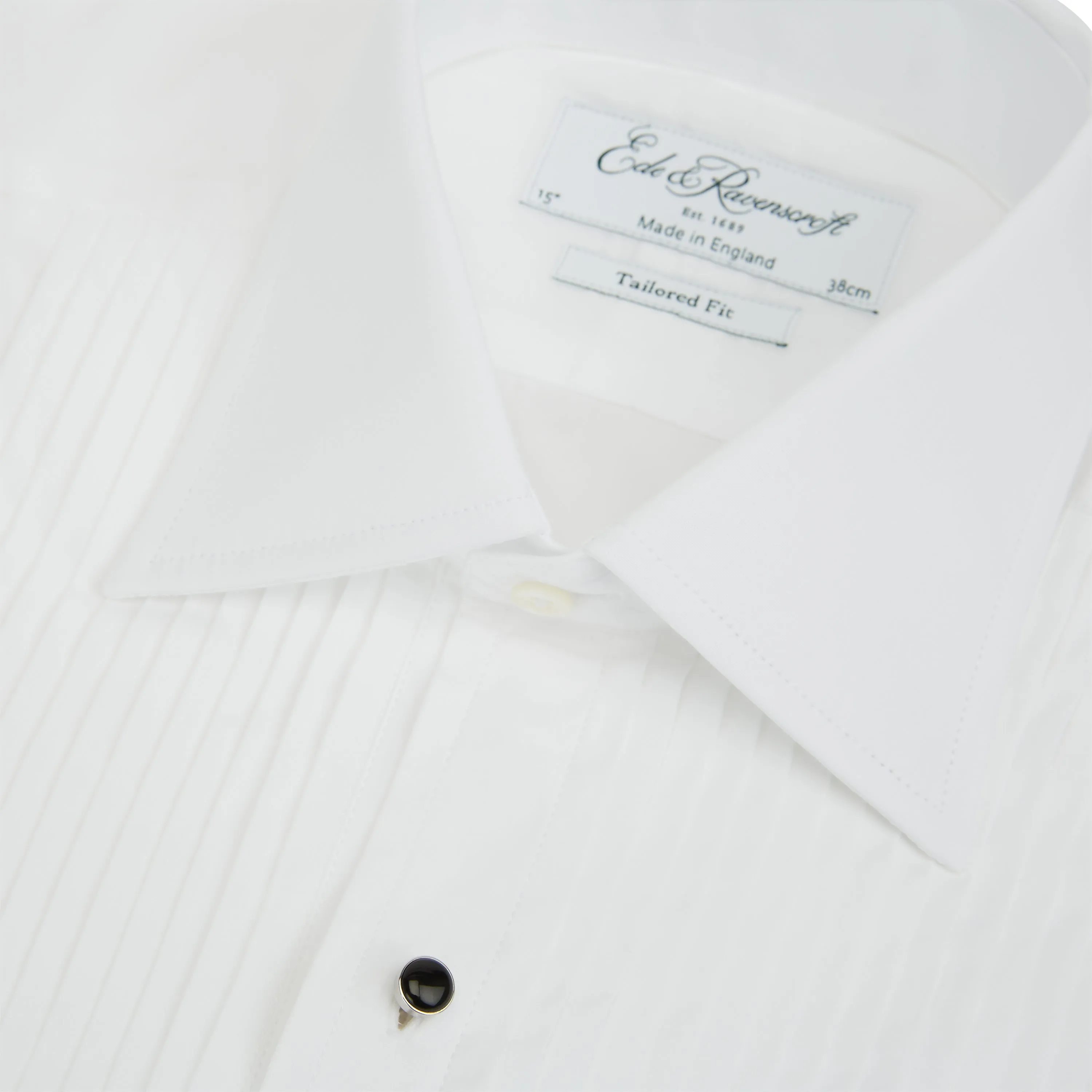 Contemporary Style Dewitt White Pleated Dress Shirt