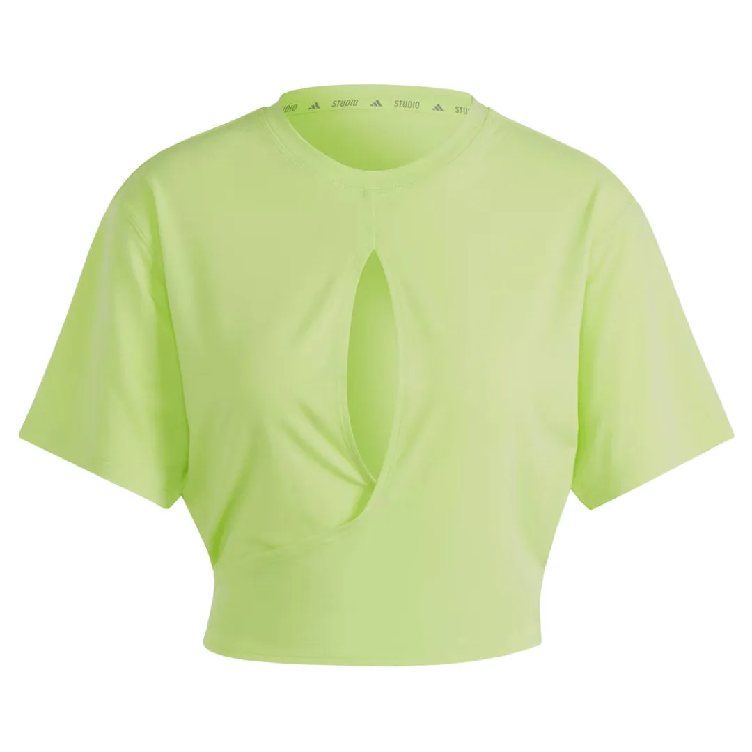 Slim Fit Design adidas - Women's Yoga Studio T-Shirt (IL3963)