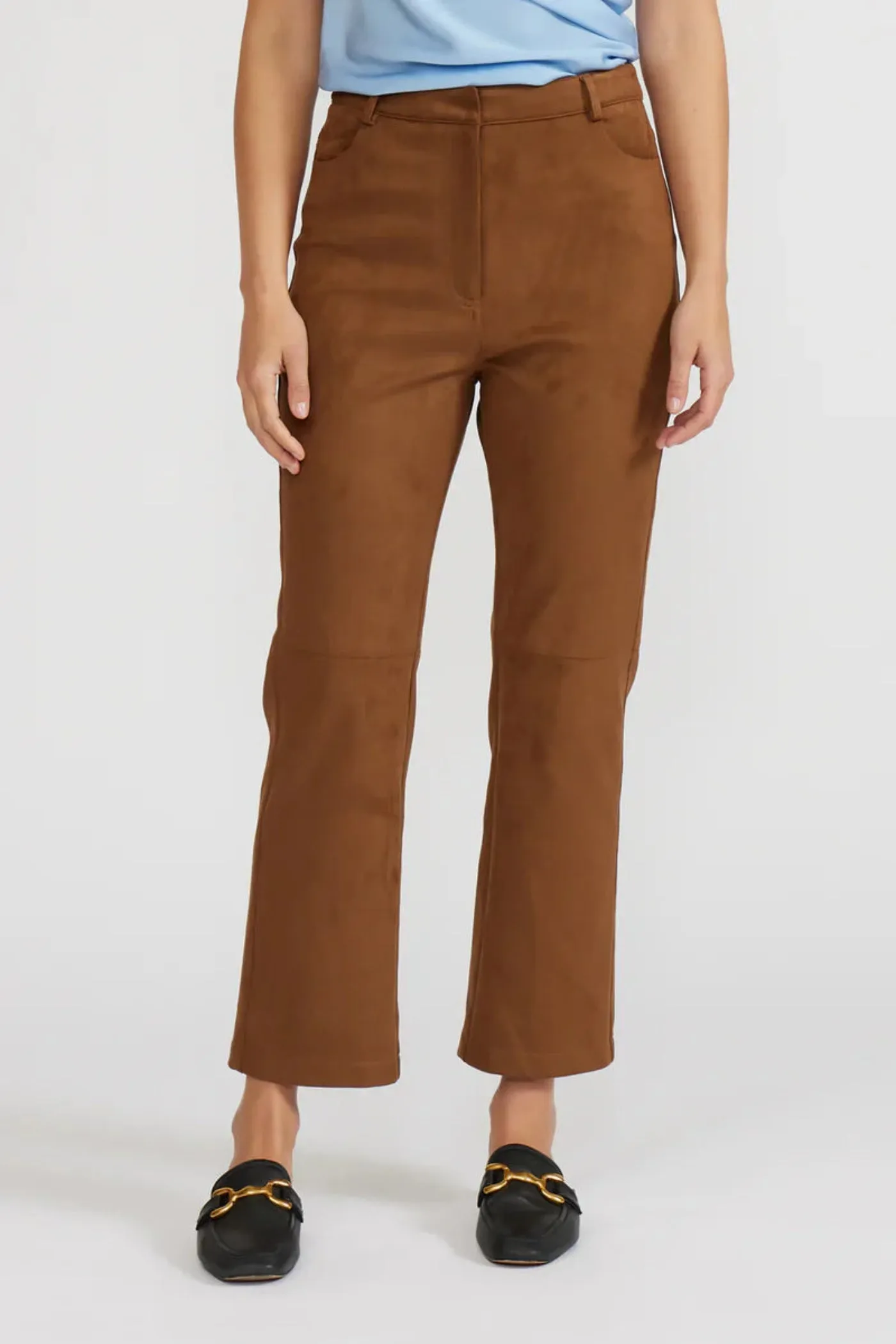 StaticResistantMaterial Functional Stretch OLIVER TOFFEE SUEDE PANTS