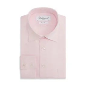 Aragon Pale Pink Cotton Cashmere Twill Shirt Work-to-Weekend Classic Style