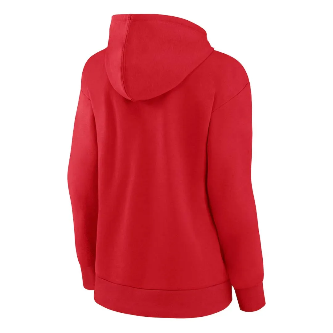 Removable Hood Fanatics - Women's Calgary Flames Primary Logo Pullover Hoodie (00KC 0484 2C 71M)