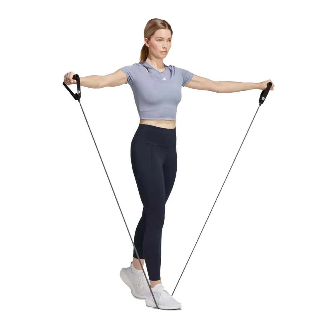 Daily Commute Durable Zipper adidas - Women's HIIT Crop Training T-Shirt (IB8599)