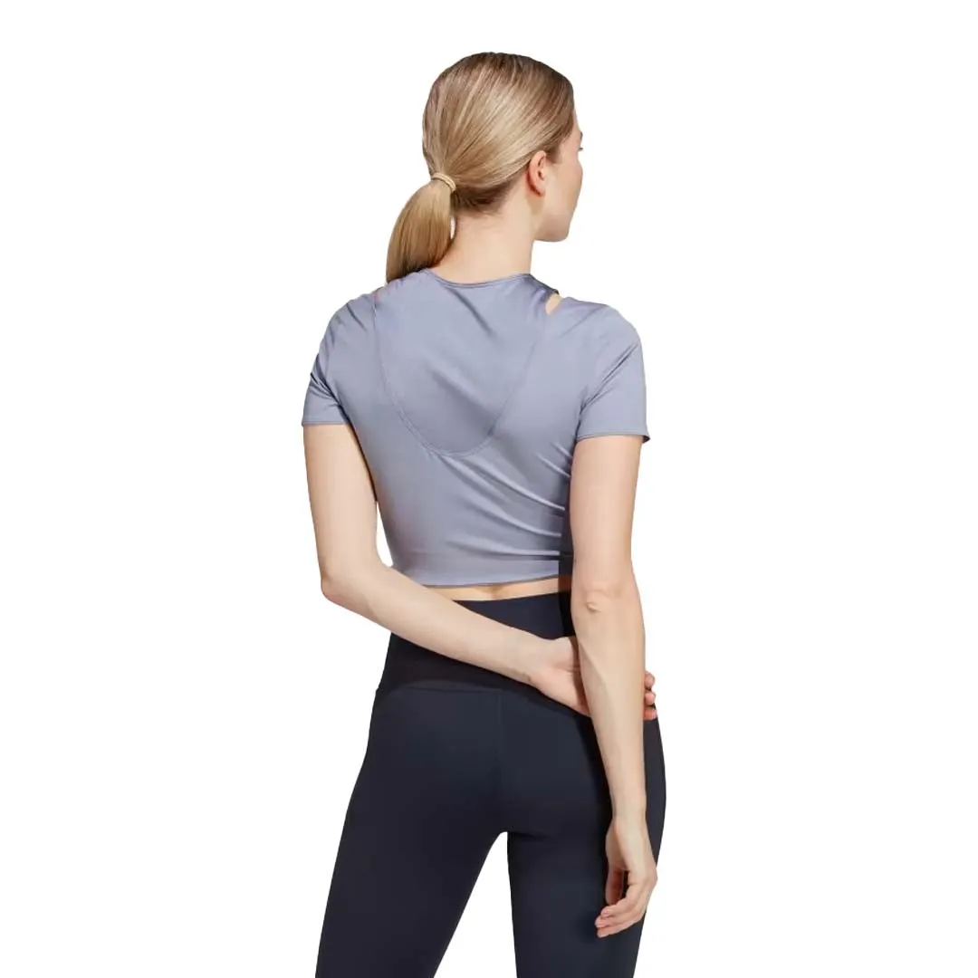 adidas - Women's HIIT Crop Training T-Shirt (IB8599) Wind Chill Protection NonRestrictiveFit