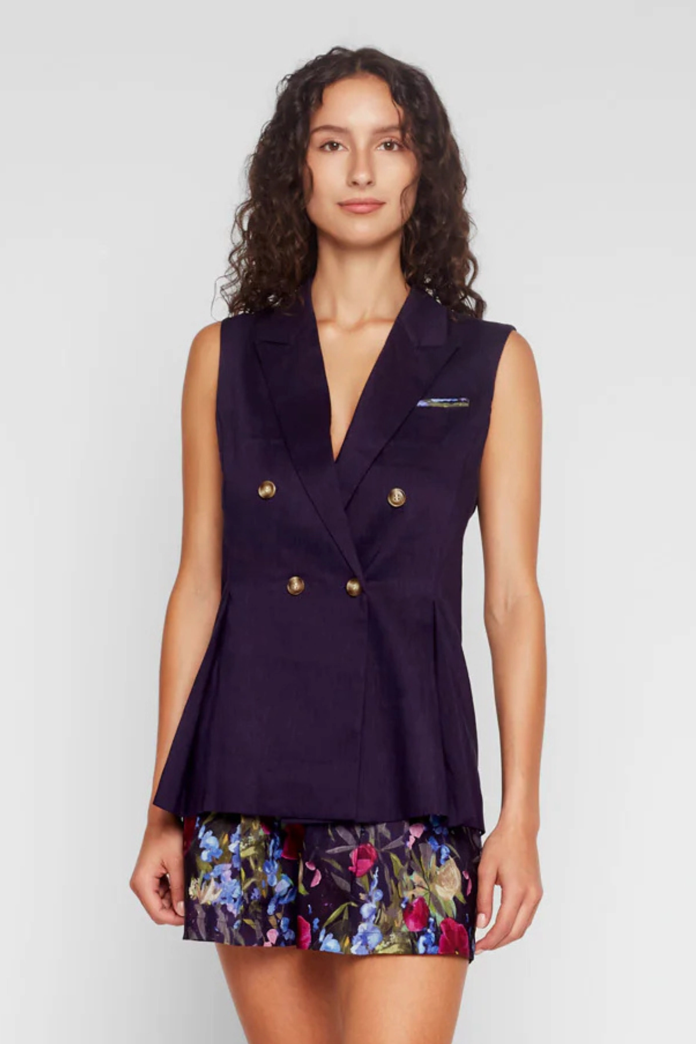 PAULINA BLAZER VEST short term lease Layered Airflow System