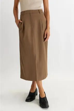 PENNY TAILORED MIDI SKIRT Wrap Front Gentle Vibe