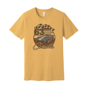 Sport Wear AntiBacterialTreatment Corvette Grand Sport 63' Sunset T-Shirt