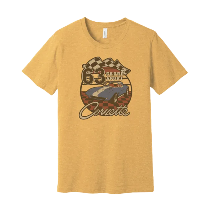 Corvette Grand Sport 63' Sunset T-Shirt Weekend Style Trend