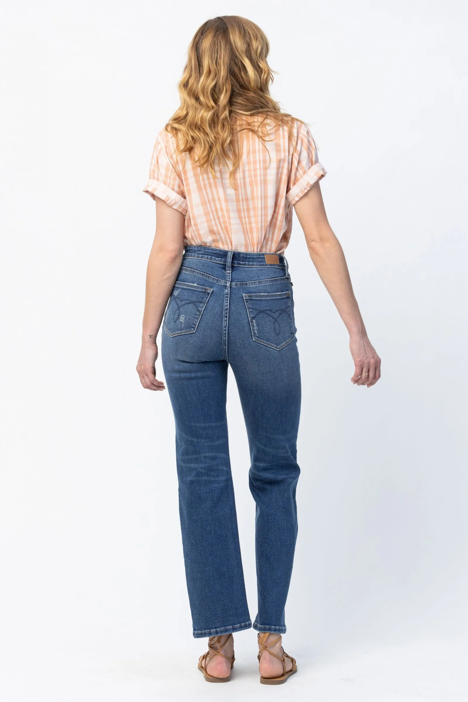 MultiPocketDesign Judy Blue High Waisted Dad Fit Jean