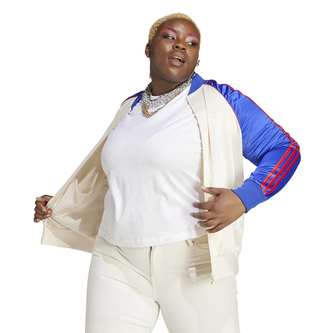 Puffer Design adidas - Women's Satin SST Track Jacket (Plus Size) (IC5212)