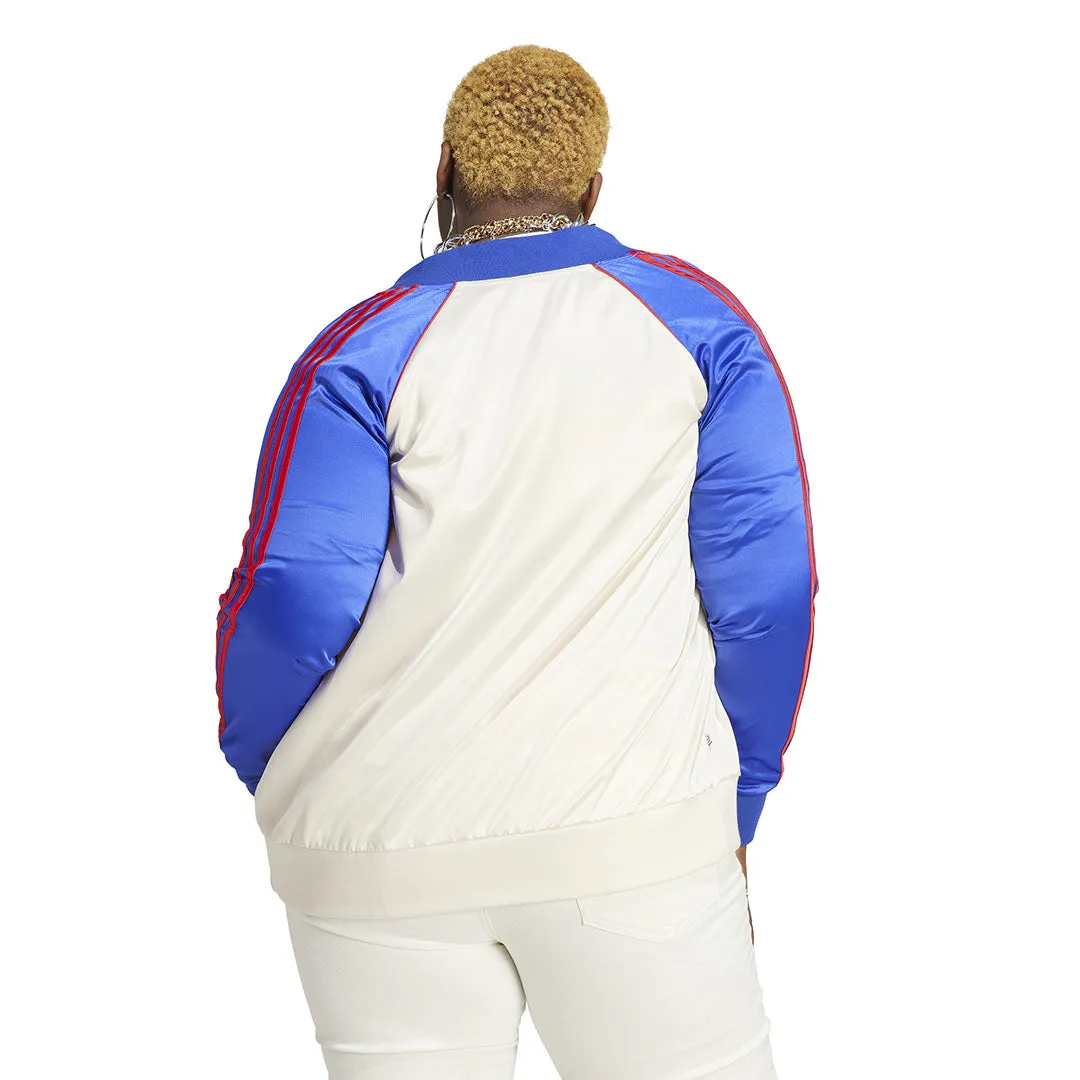 Ergonomic Shoulder Cut adidas - Women's Satin SST Track Jacket (Plus Size) (IC5212)