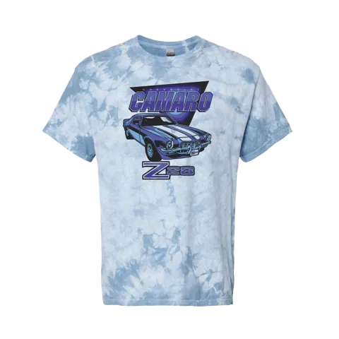 Vintage Camaro Z28 Unisex Tie Dye T-Shirt Comfort and Ease Durable Knit Structure