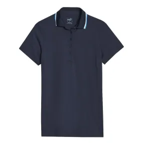 Puma - Women's Cloudspun Tipped Short Sleeve Polo (622155 05) Casual Trend Snow Block