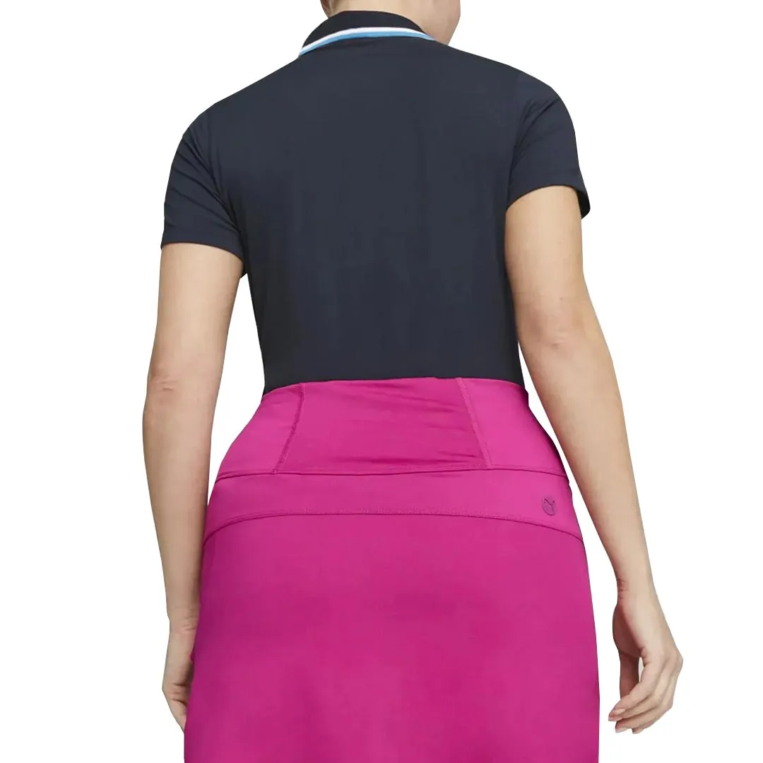 Puma - Women's Cloudspun Tipped Short Sleeve Polo (622155 05) Anti Pill Fabric Tech Anti Pill Surface