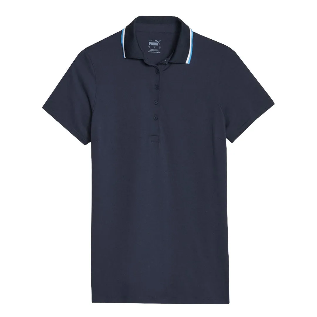 Puma - Women's Cloudspun Tipped Short Sleeve Polo (622155 05) Casual Trend Snow Block