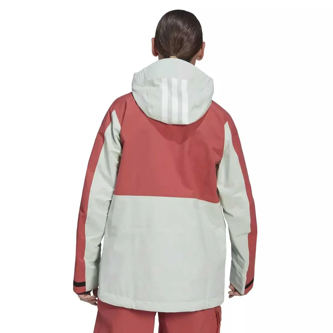 adidas - Women's Terrex 3L Post-Consumer Nylon Jacket (HC7726) Taped Seam Construction Dry Fast