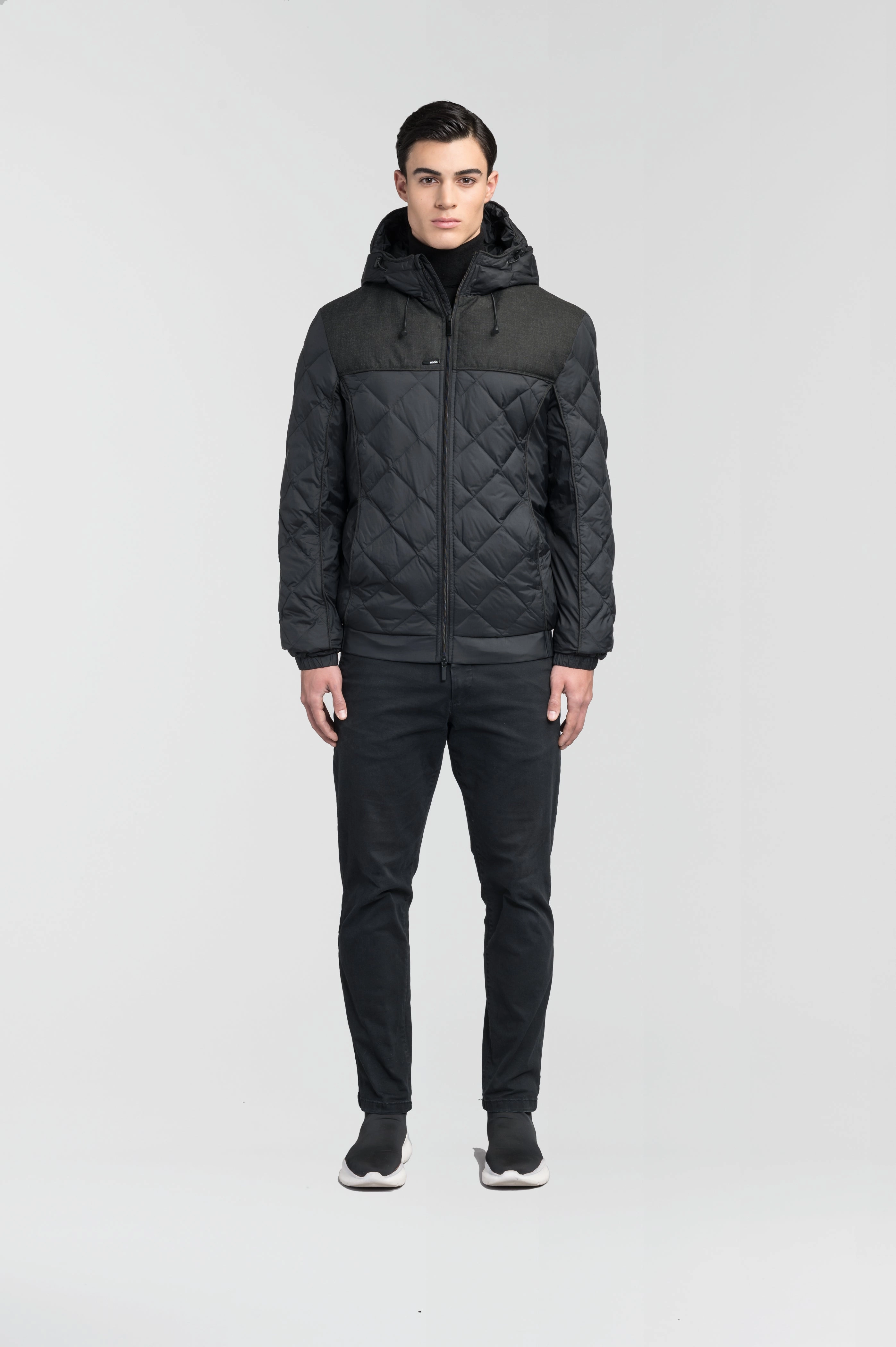 Elroy Men's Quilted Hooded Jacket Thermal Reflective Lining