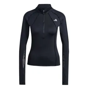 adidas - Women's Collective Power 1/2 Zip Long Sleeve Shirt (HM4335) HybridLayerCompatibility Modern Minimal