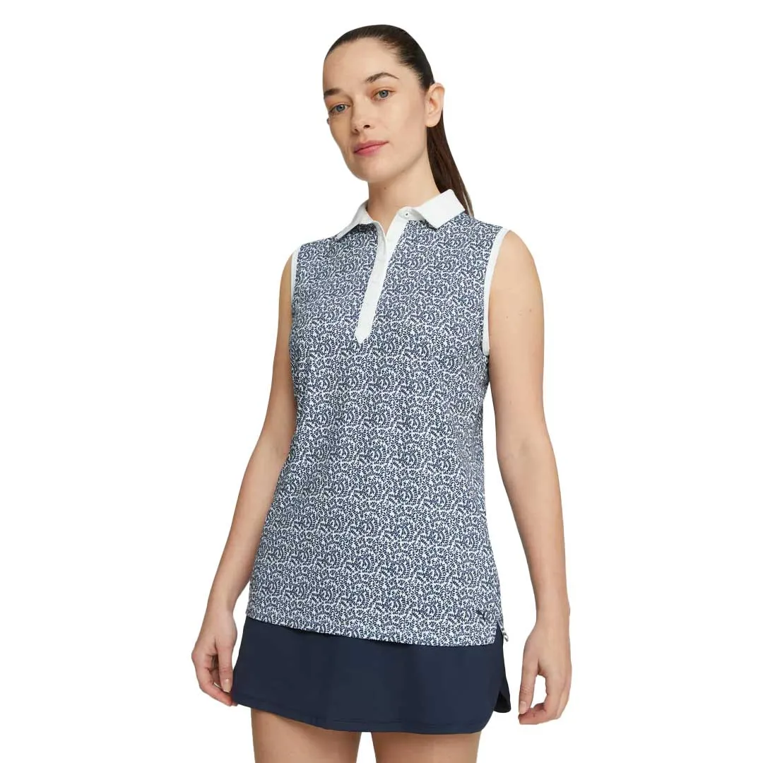 Puma - Women's CLOUDSPUN Valley Sleeveless Golf Polo (621636 01) Detachable Layers Windproof Cuffs