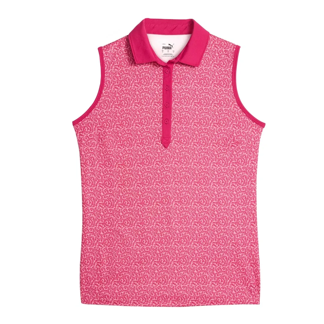 Puma - Women's CLOUDSPUN Valley Sleeveless Golf Polo (621636 04) Ventilated Back Storm Ready Gear