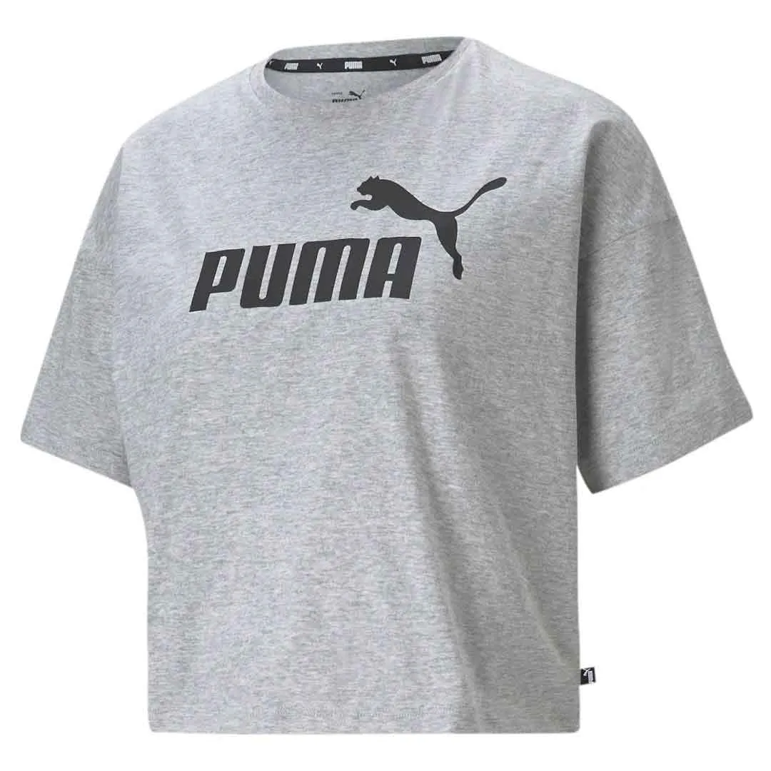 Adjustable Drawstring Waist Puma - Women's Essentials Cropped Logo T-Shirt (586866 04)