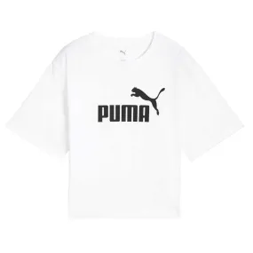 Puma - Women's Essentials Cropped No. 1 Logo Relaxed T-Shirt (684972 02) UV Protective Layer Snag Free Zipper Technology