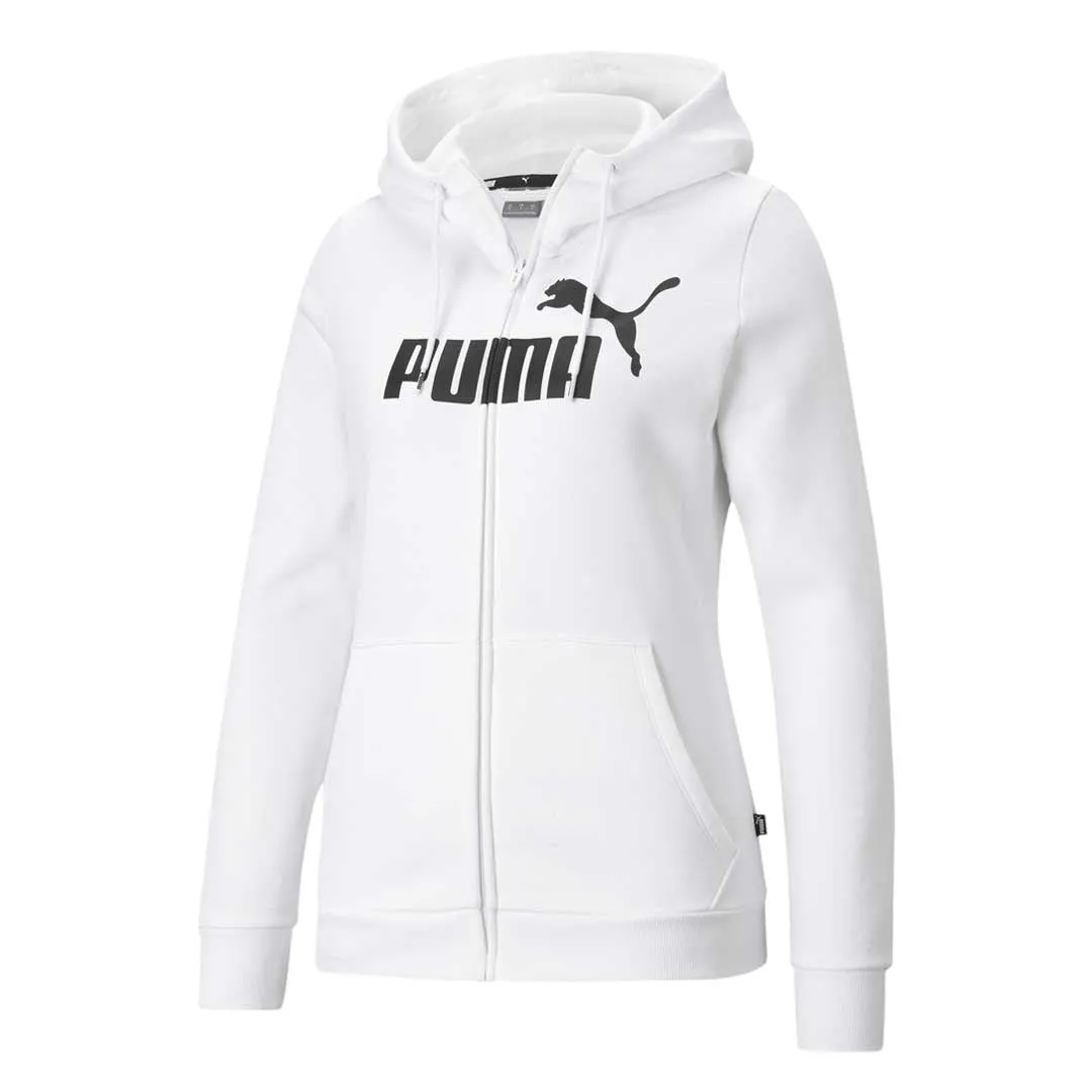 Puma - Women's Essentials Logo Full Zip Hoodie (586806 02) Recycled materials