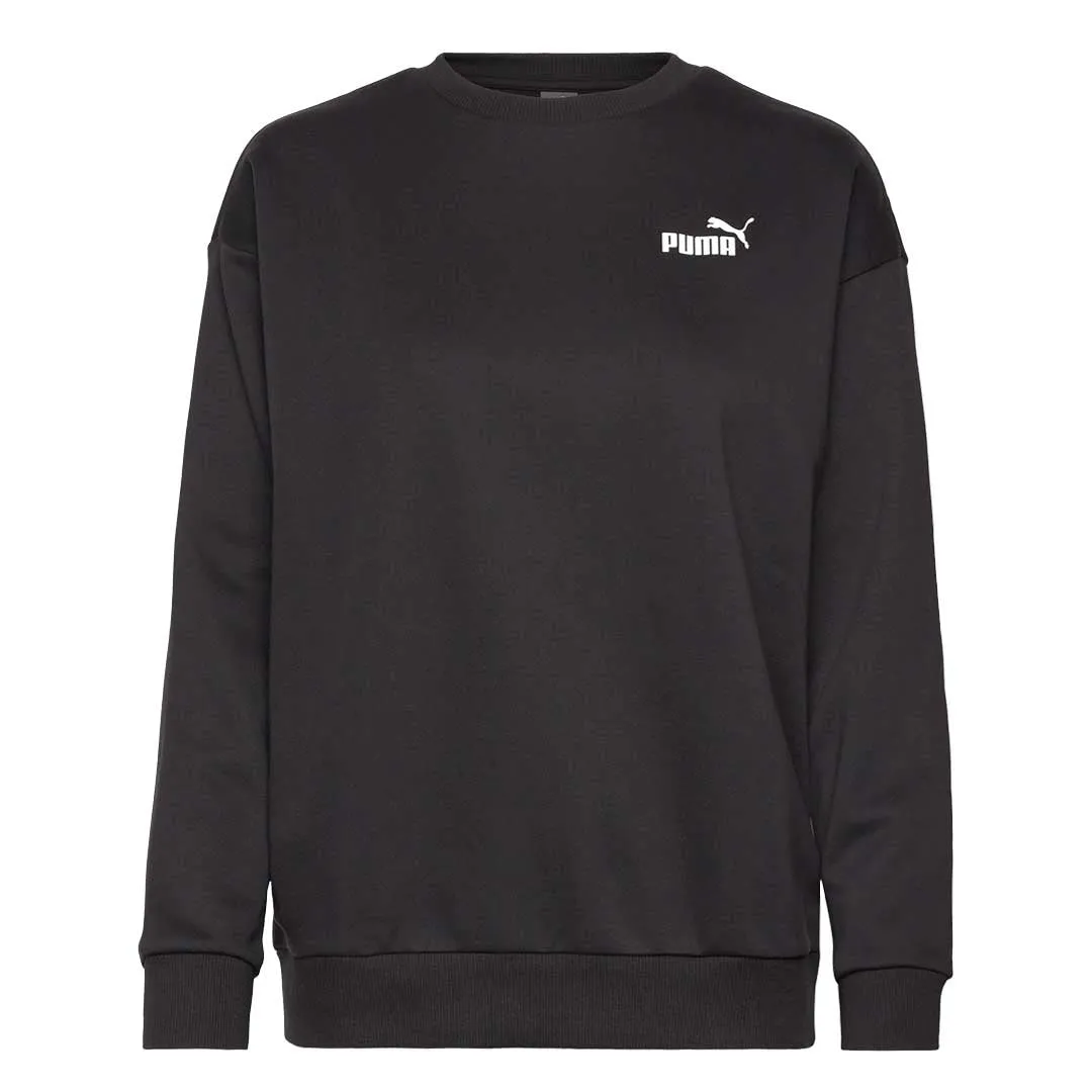 Puma - Women's Essentials Relaxed Small Logo Sweatshirt (681487 01) Foldable Collar